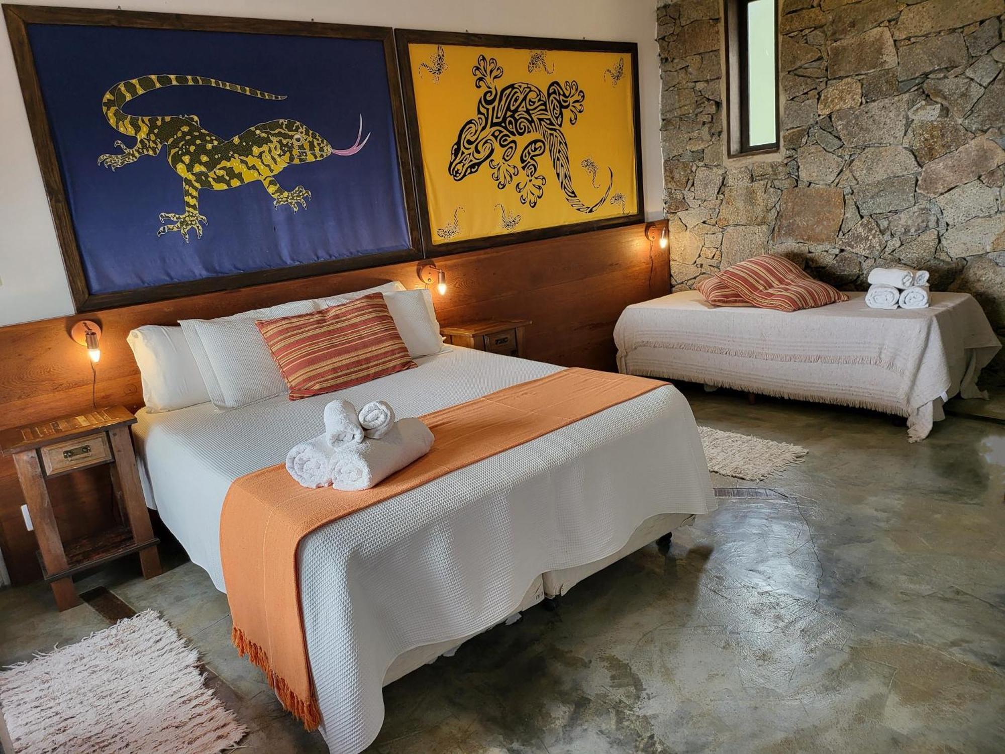 La Roca House Villa Praia do Rosa Bagian luar foto